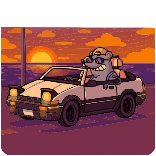 🚘 Эмодзи «Набор эмоджи с Мистером Крысом из ВК в качестве» для Telegram
