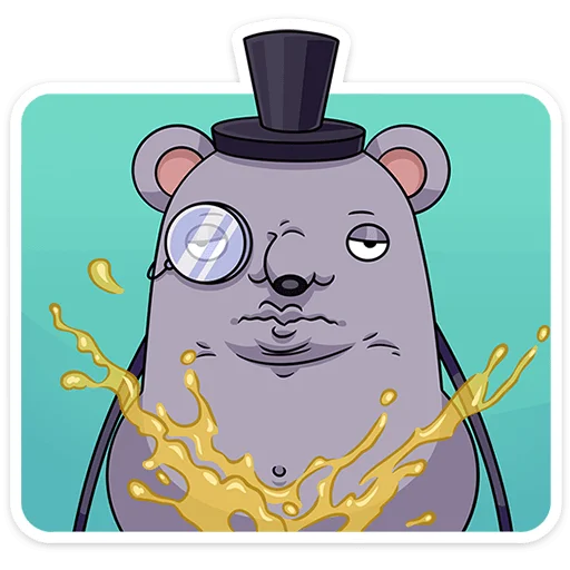 🐀 Стикер «Мистер Крыс» для Telegram