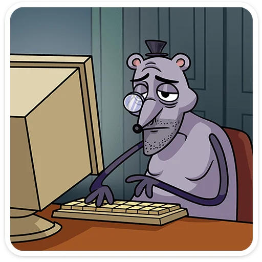 🐀 Стикер «Мистер Крыс» для Telegram