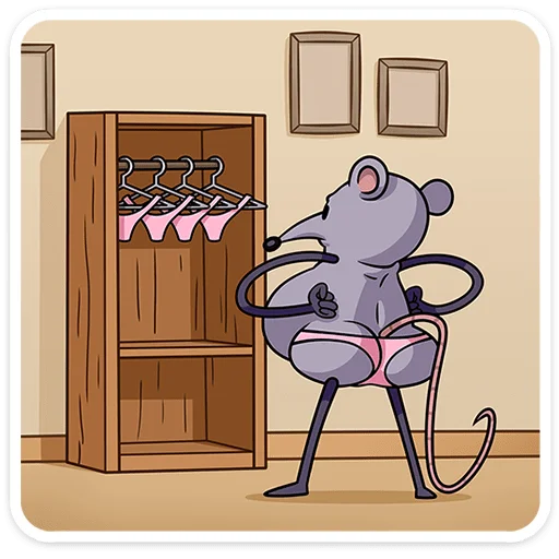 🐀 Стикер «Мистер Крыс» для Telegram