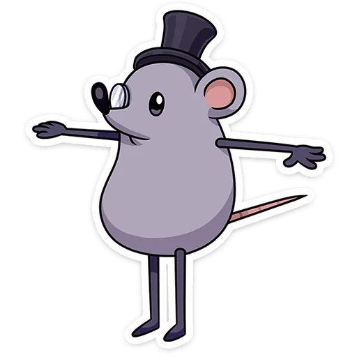 🐀 Стикер «Мистер Крыс» для Telegram