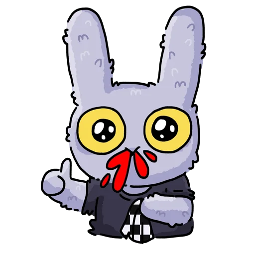 👍 Стикер «Мрак и Люля 2 Без Текста» для Telegram