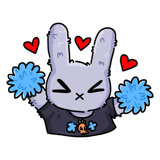 🥰 Стикер «Мрак и Люля 2 Без Текста» для Telegram