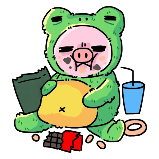 😋 Стикер «Мрак и Люля 2 Без Текста» для Telegram