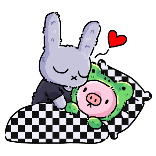 😌 Стикер «Мрак и Люля 2 Без Текста» для Telegram