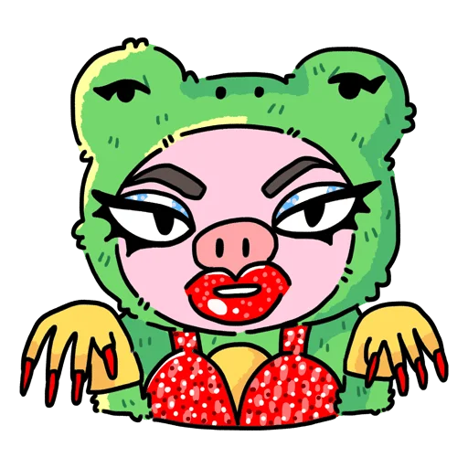 💅 Стикер «Мрак и Люля 2 Без Текста» для Telegram