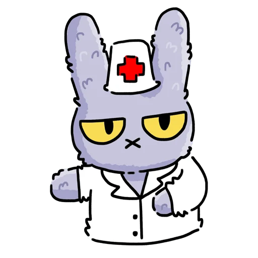 👨‍⚕️ Стикер «Мрак и Люля 2 Без Текста» для Telegram
