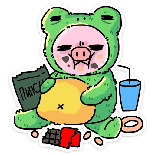 🍔 Стикер «Мрак и Люля ч.2» для Telegram
