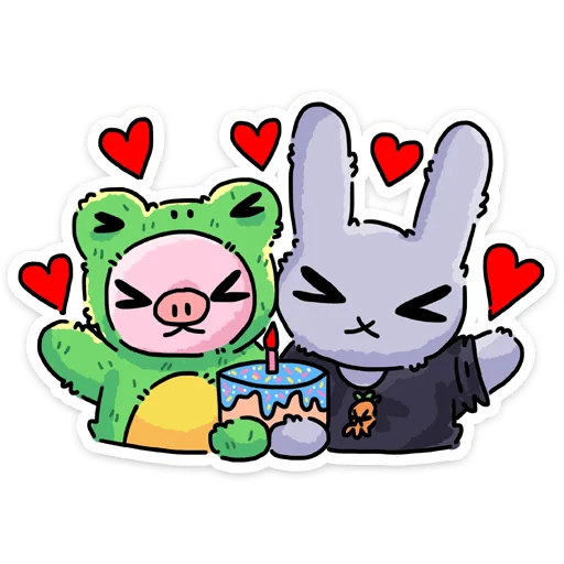 🎂 Стикер «Мрак и Люля ч.2» для Telegram