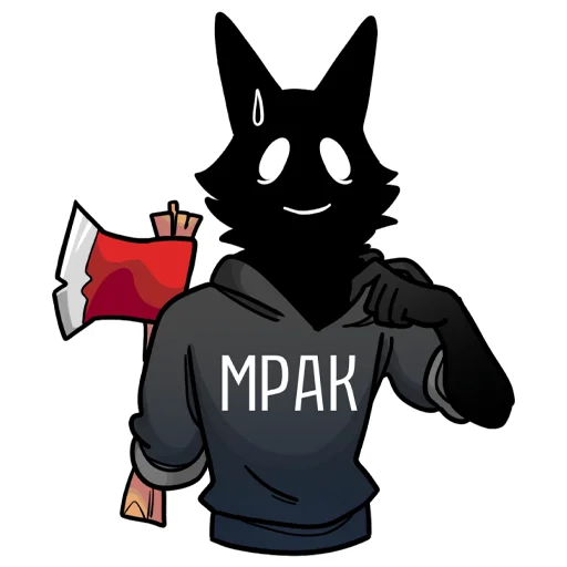 😅 Стикер «МРАК» для Telegram