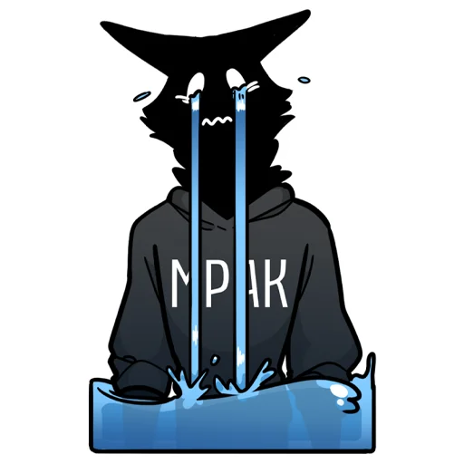 😭 Стикер «МРАК» для Telegram