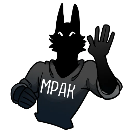🙏 Стикер «МРАК» для Telegram