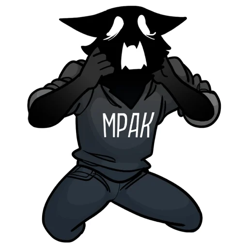 😱 Стикер «МРАК» для Telegram