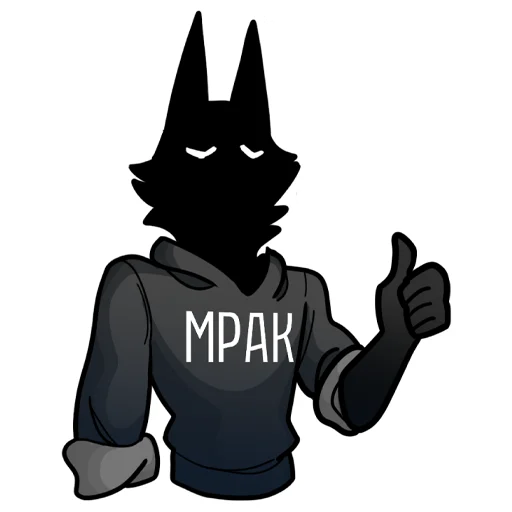 👍 Стикер «МРАК» для Telegram