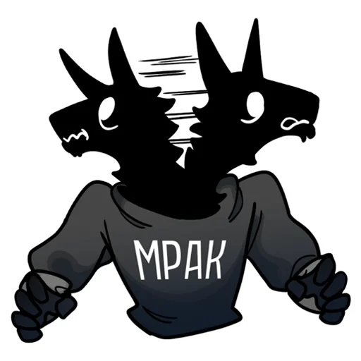 😰 Стикер «МРАК» для Telegram