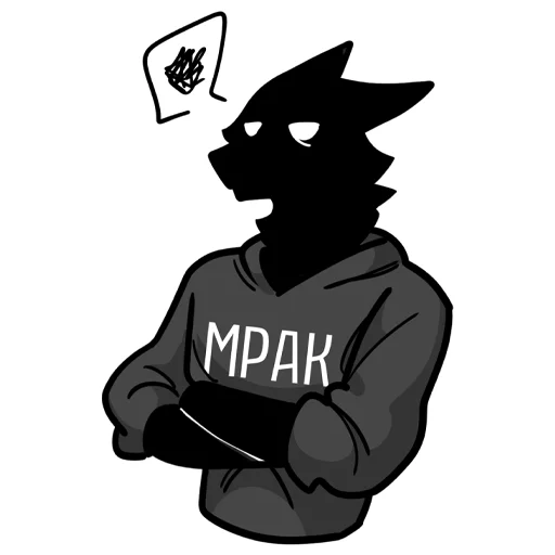 🤬 Стикер «МРАК» для Telegram