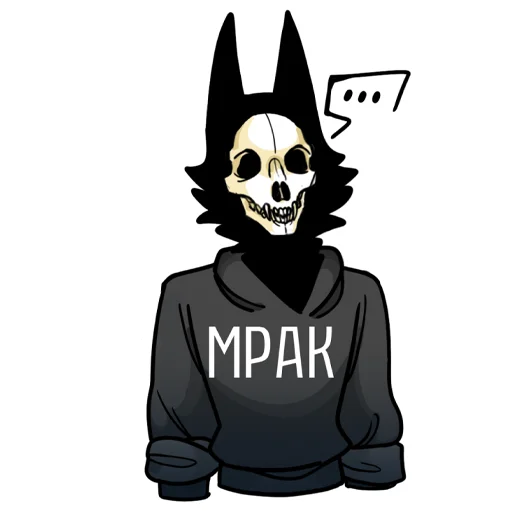 😑 Стикер «МРАК» для Telegram