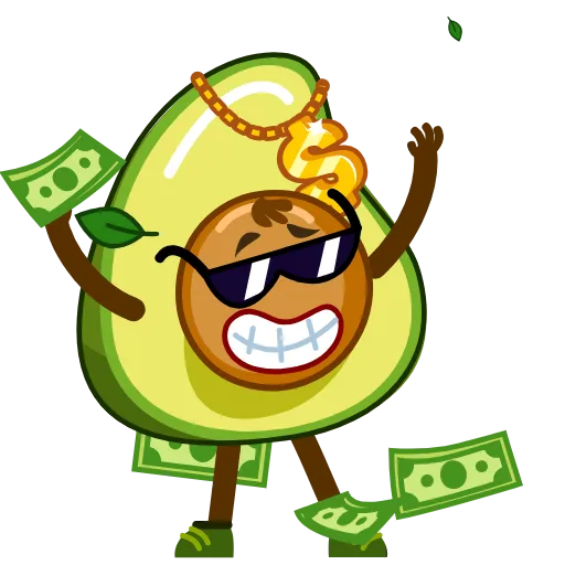 🤑 Стикер «Holy Guacamole» для Telegram