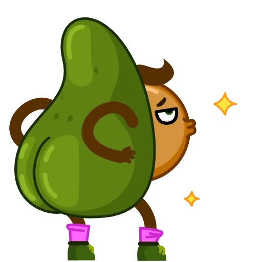 🍑 Стикер «Holy Guacamole» для Telegram