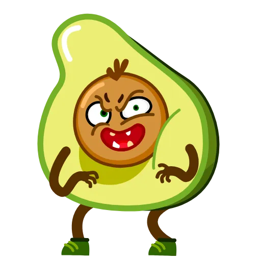 😜 Стикер «Holy Guacamole» для Telegram