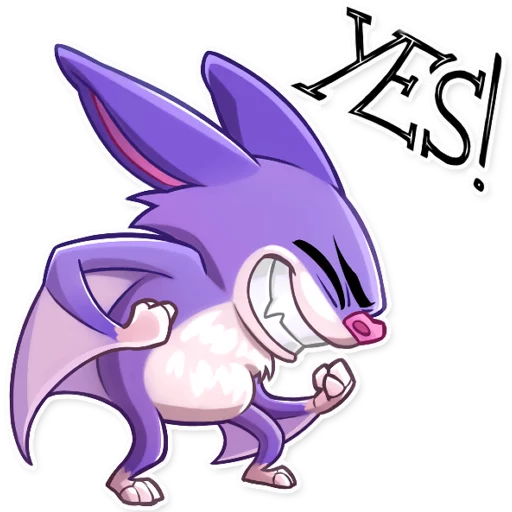 😁 Стикер «Mr. Bat» для Telegram