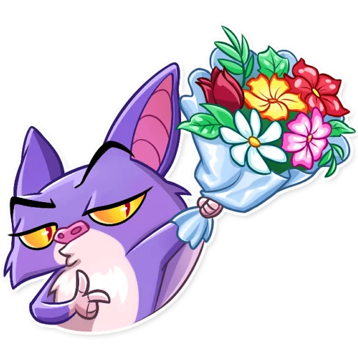 💐 Стикер «Mr. Bat» для Telegram