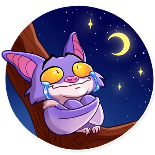 🌙 Стикер «Mr. Bat» для Telegram