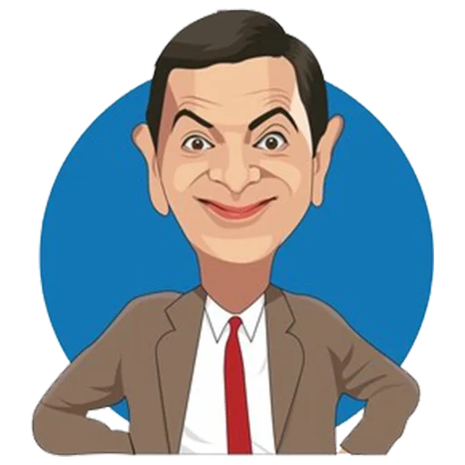 Стикерпак Mr. Bean Caricatures для Telegram
