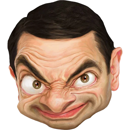 👀 Стикер «Mr. Bean Caricatures» для Telegram