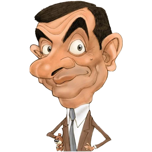 👀 Стикер «Mr. Bean Caricatures» для Telegram