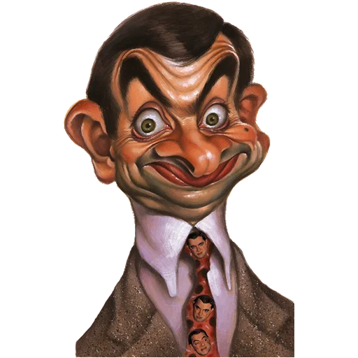 😊 Стикер «Mr. Bean Caricatures» для Telegram