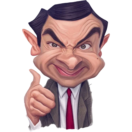 👍 Стикер «Mr. Bean Caricatures» для Telegram