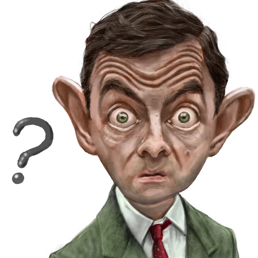 😯 Стикер «Mr. Bean Caricatures» для Telegram