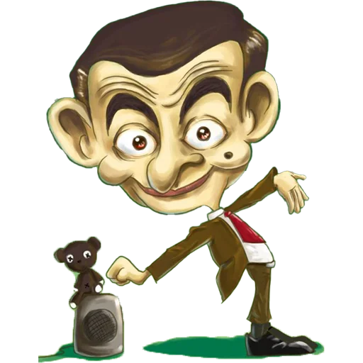 🧸 Стикер «Mr. Bean Caricatures» для Telegram