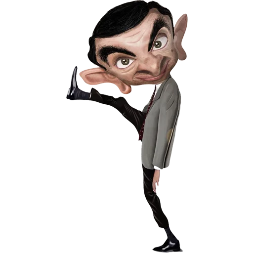 🦶 Стикер «Mr. Bean Caricatures» для Telegram