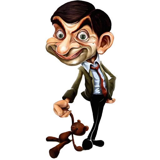 🧸 Стикер «Mr. Bean Caricatures» для Telegram