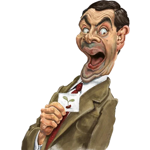🍃 Стикер «Mr. Bean Caricatures» для Telegram