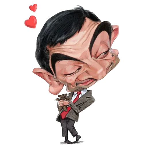 💕 Стикер «Mr. Bean Caricatures» для Telegram