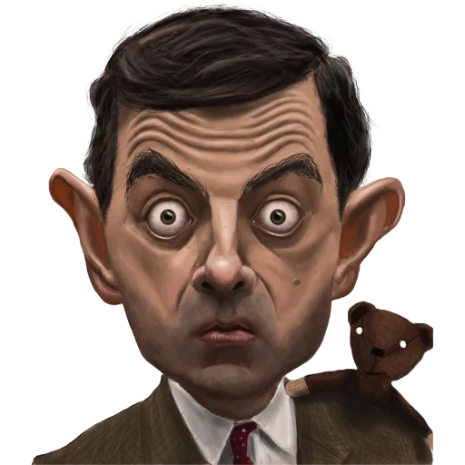 🙄 Стикер «Mr. Bean Caricatures» для Telegram