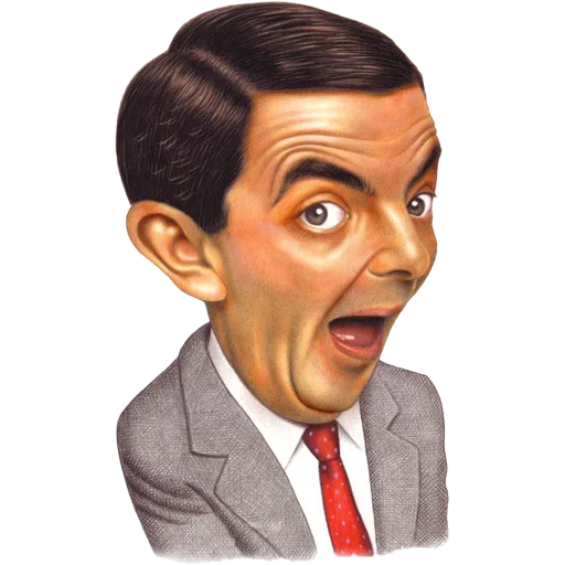 😯 Стикер «Mr. Bean Caricatures» для Telegram