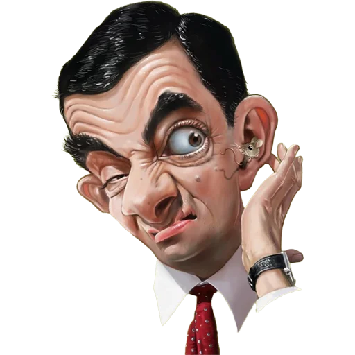 😉 Стикер «Mr. Bean Caricatures» для Telegram