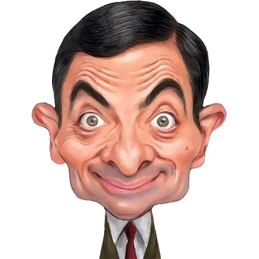😊 Стикер «Mr. Bean Caricatures» для Telegram