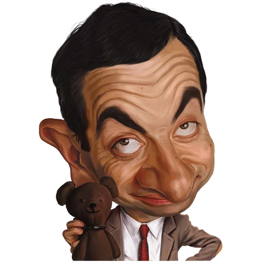 🧸 Стикер «Mr. Bean Caricatures» для Telegram