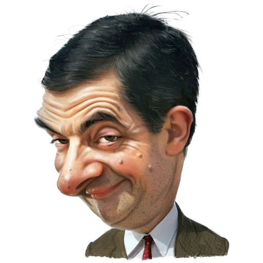 😊 Стикер «Mr. Bean Caricatures» для Telegram
