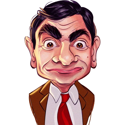🙂 Стикер «Mr. Bean Caricatures» для Telegram