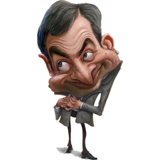 😊 Стикер «Mr. Bean Caricatures» для Telegram