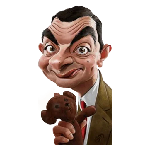 🧸 Стикер «Mr. Bean Caricatures» для Telegram