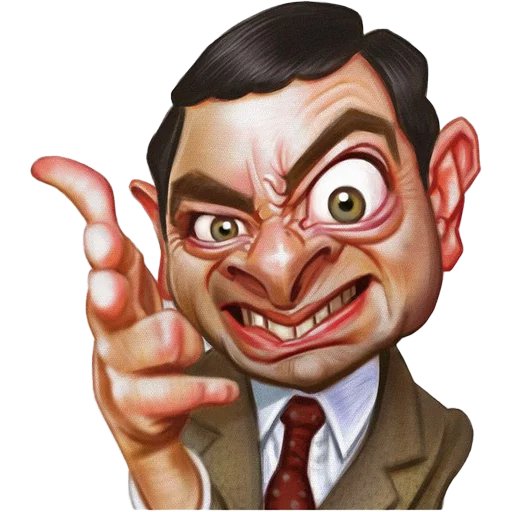 👉 Стикер «Mr. Bean Caricatures» для Telegram