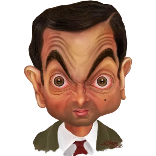 😯 Стикер «Mr. Bean Caricatures» для Telegram
