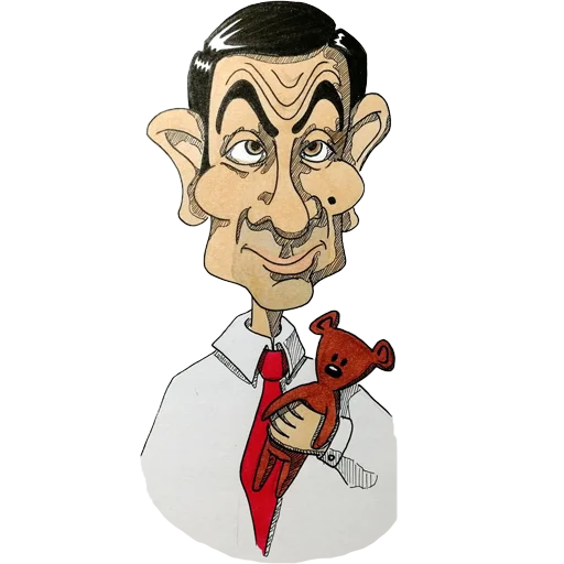 🧸 Стикер «Mr. Bean Caricatures» для Telegram